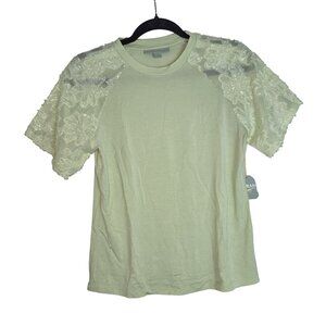 Rygrass Lace Sleeve Rygrass T-Shirt Celery Sprig XS